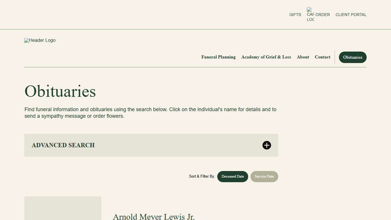 Obituaries Hamiltons Funeral Home